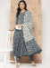 Picture of Cotton Dark Slate Grey Readymade Salwar Kameez