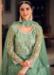 Picture of Lovely Net Dark Sea Green Anarkali Salwar Kameez