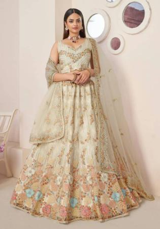 Picture of Pleasing Net Azure Lehenga Choli