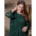 Picture of Georgette Sea Green Straight Cut Salwar Kameez