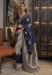 Picture of Fascinating Georgette Midnight Blue Saree