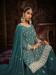 Picture of Georgette Dark Slate Grey Straight Cut Salwar Kameez