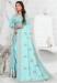 Picture of Wonderful Crepe Light Blue Saree