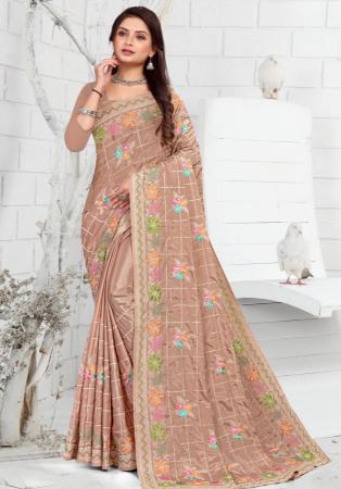 Picture of Pretty Crepe Tan Saree