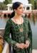 Picture of Statuesque Georgette Green Straight Cut Salwar Kameez