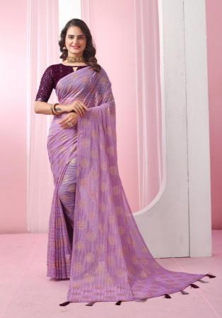 Picture of Grand Georgette Rosy Brown Saree