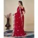 Picture of Marvelous Georgette Maroon Saree