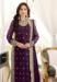 Picture of Nice Georgette Brown Straight Cut Salwar Kameez