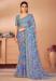 Picture of Grand Chiffon Light Slate Grey Saree