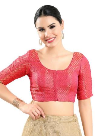 Picture of Ravishing Brasso Light Coral Designer Blouse