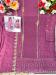 Picture of Nice Georgette Plum Straight Cut Salwar Kameez