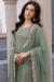 Picture of Georgette Dark Sea Green Straight Cut Salwar Kameez