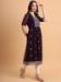 Picture of Resplendent Georgette Dark Slate Grey Kurtis & Tunic