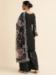 Picture of Wonderful Georgette Black Straight Cut Salwar Kameez