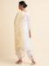 Picture of Georgette Off White Straight Cut Salwar Kameez