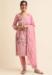 Picture of Georgette Light Pink Straight Cut Salwar Kameez