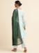 Picture of Georgette Light Steel Blue Straight Cut Salwar Kameez