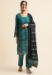 Picture of Georgette Sea Green Straight Cut Salwar Kameez