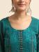 Picture of Georgette Sea Green Straight Cut Salwar Kameez