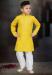 Picture of Bewitching Cotton Golden Rod Kids Kurta Pyjama