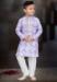 Picture of Exquisite Cotton Light Steel Blue Kids Kurta Pyjama