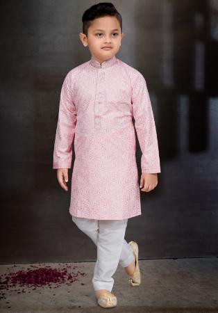 Picture of Lovely Cotton Thistle Kids Kurta Pyjama