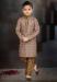 Picture of Statuesque Cotton Rosy Brown Kids Kurta Pyjama