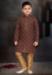 Picture of Magnificent Cotton Dark Olive Green Kids Kurta Pyjama