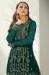 Picture of Georgette Dark Green Straight Cut Salwar Kameez