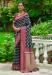 Picture of Well Formed Silk Steel Blue Saree