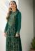 Picture of Georgette Dark Green Straight Cut Salwar Kameez