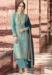 Picture of Georgette Dark Sea Green Straight Cut Salwar Kameez