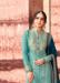 Picture of Georgette Dark Sea Green Straight Cut Salwar Kameez