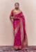 Picture of Grand Crepe & Silk Medium Violet Red Saree