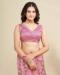 Picture of Pleasing Net Rosy Brown Saree