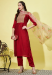 Picture of Beautiful Silk Maroon Readymade Salwar Kameez