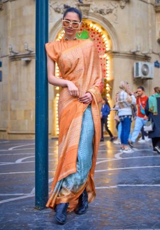 Picture of Bewitching Chiffon Tan Saree