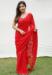 Picture of Lovely Georgette Crimson Saree