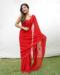 Picture of Lovely Georgette Crimson Saree