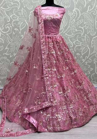 Picture of Marvelous Net Plum Lehenga Choli