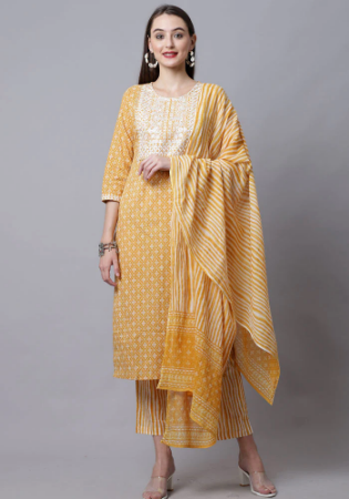 Picture of Delightful Cotton Sienna Readymade Salwar Kameez