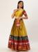 Picture of Sightly Silk Golden Rod Lehenga Choli