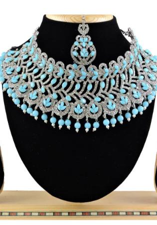 Picture of Taking Cadet Blue Necklace Set