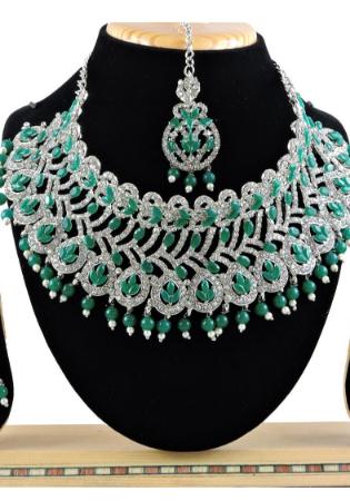 Picture of Enticing Dark Sea Green Necklace Set