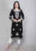 Picture of Delightful Rayon Black Kurtis & Tunic