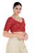 Picture of Amazing Chiffon Dark Red Designer Blouse