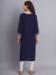 Picture of Graceful Rayon Navy Blue Kurtis & Tunic