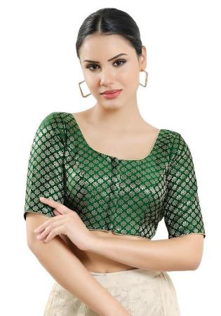 Picture of Shapely Brasso Sea Green Designer Blouse