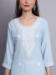 Picture of Wonderful Rayon Light Steel Blue Kurtis & Tunic