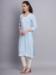 Picture of Wonderful Rayon Light Steel Blue Kurtis & Tunic